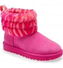 UGG   Mini Fluff Quilted Animal Print Boot  Women    Nordstrom at Nordstrom